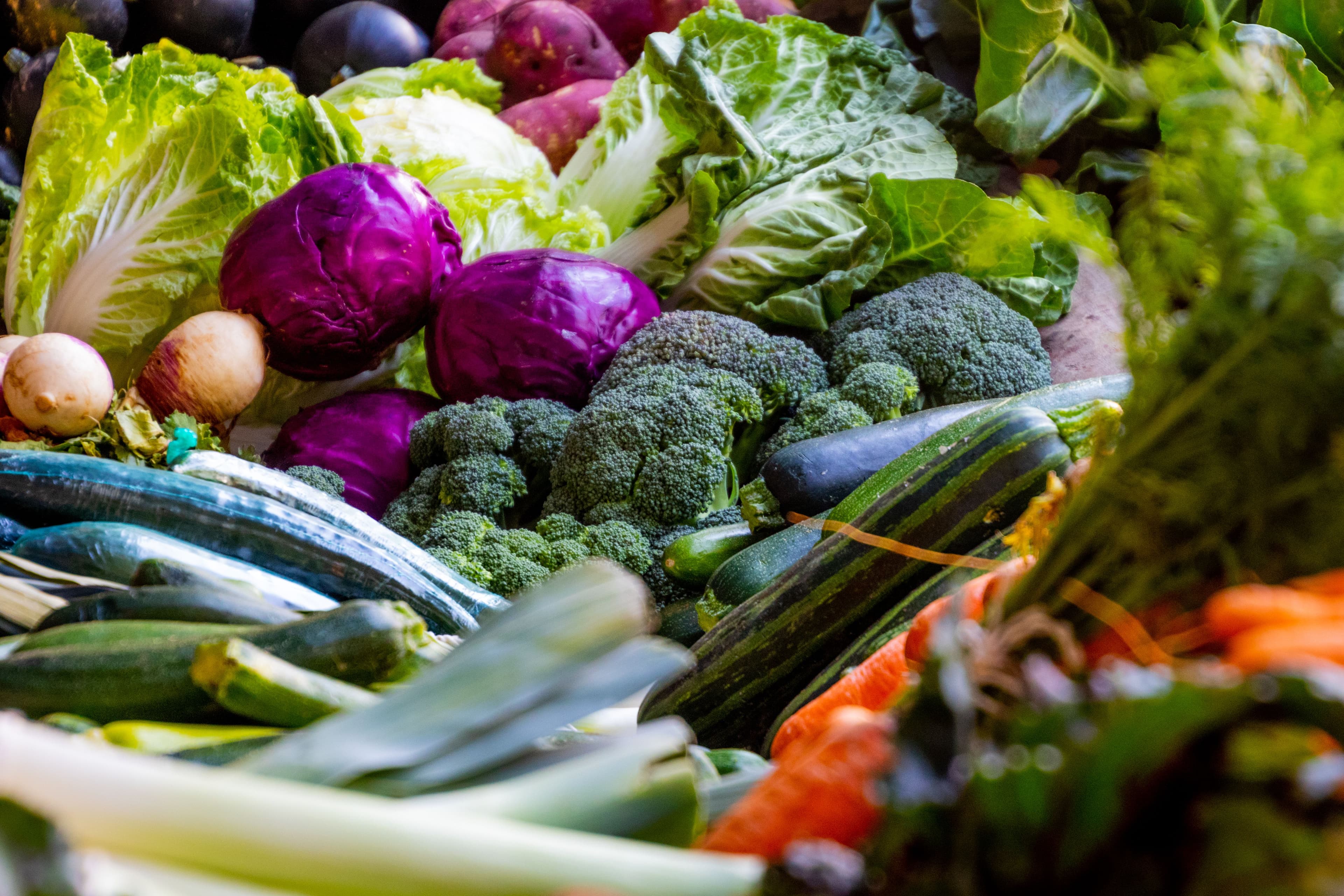 Vegan grocery selection